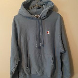 Blue Champion Hooded Sweatshirt